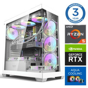 INTOP AQUA Ryzen 5 7600X 32GB DDR5 1TB SSD M.2 NVME RTX4060 8GB no-OS