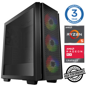 INTOP Ryzen 5 5600X 32GB 1TB SSD M.2 NVME+2TB RX580 8GB no-OS