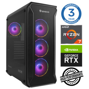 INTOP Ryzen 7 5700X 32GB 1TB SSD M.2 NVME RTX4070 12GB no-OS