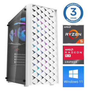 INTOP Ryzen 5 5500 16GB 500SSD M.2 NVME RX580 8GB WIN11