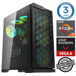 INTOP Ryzen 7 5700G 32GB 1TB SSD M.2 NVME+2TB Radeon RX Vega 8 no-OS