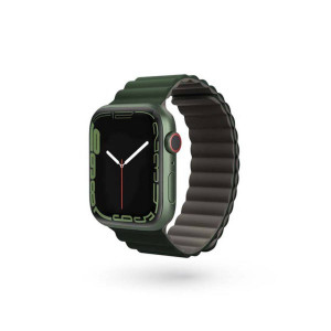 Epico magnētiskā siksniņa Apple Watch 42/44/45/49 mm - pelēka/zaļa