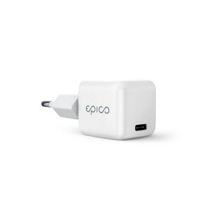 Epico 30W GaN mini lādētājs - balts