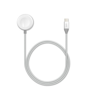 Epico Apple Watch uzlādes kabelis USB-C 1.2m - sudraba