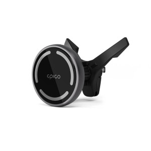 Epico Magnetic Wireless Car Charger (saderīgs ar MagSafe) 15W/10W/7,5W + 18W QC, kosmosa pelēks