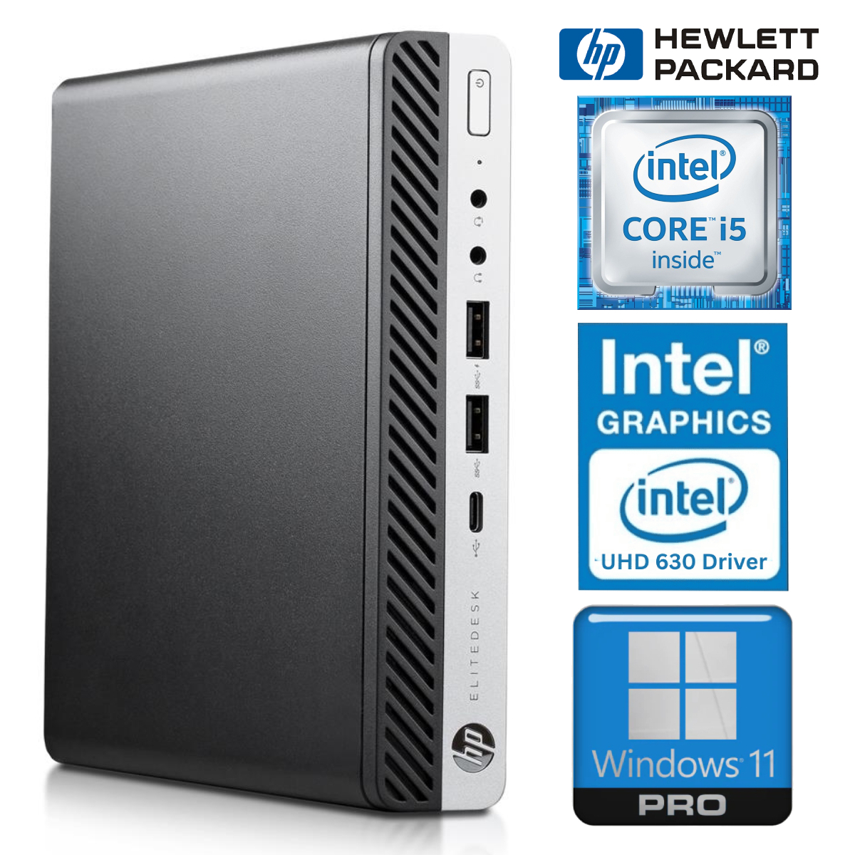 Hewlett-Packard HP 800 G5 Desktop Mini i5-9500T 8GB 256SSD M.2 NVME  WIN11Pro - Smartech.ee